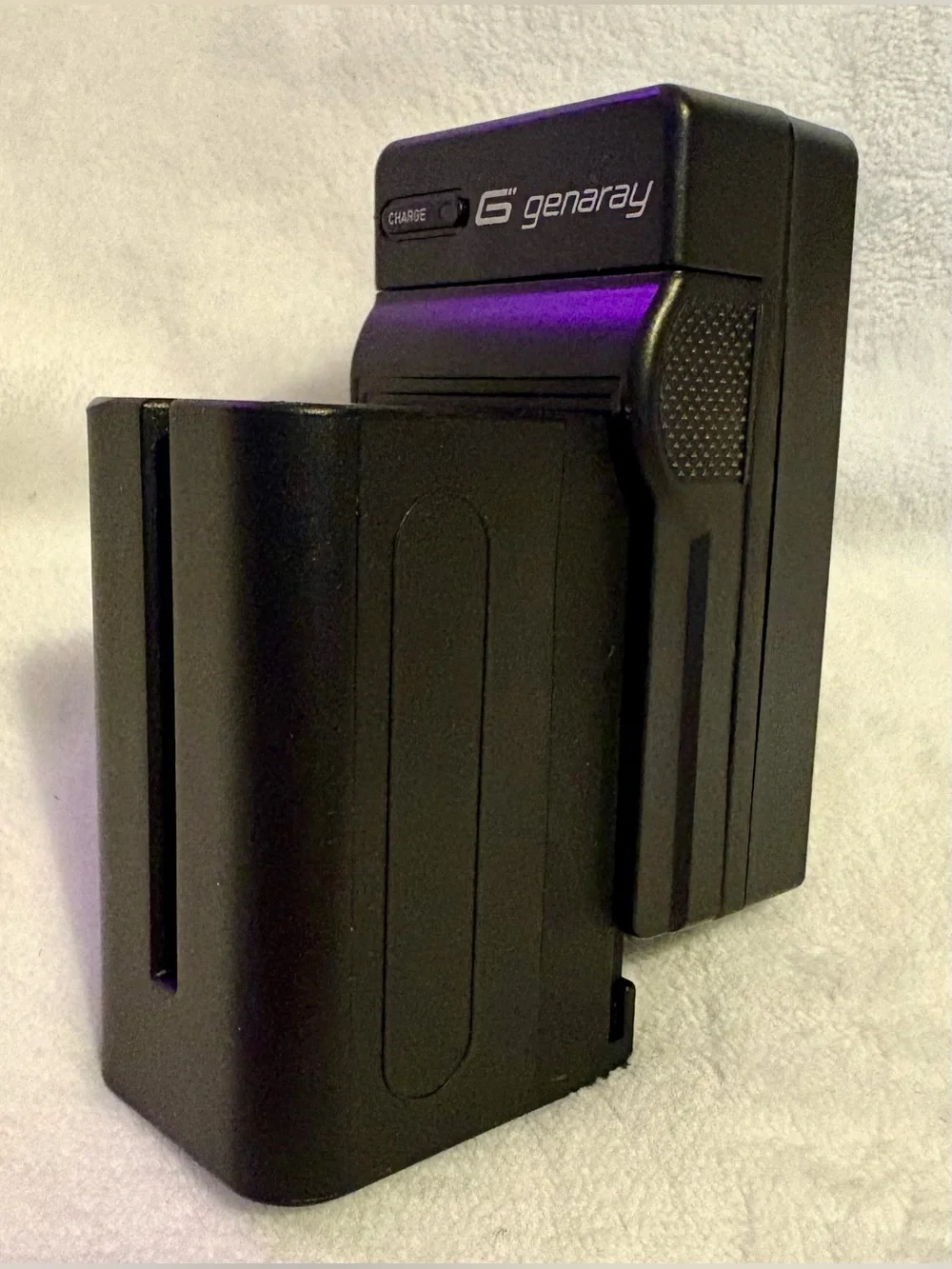 Genaray Rechargeable Video Camera Charger & Batteries (Pair)